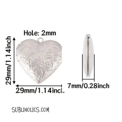 Stainless Steel Locket for Laser Engraving - Image 2