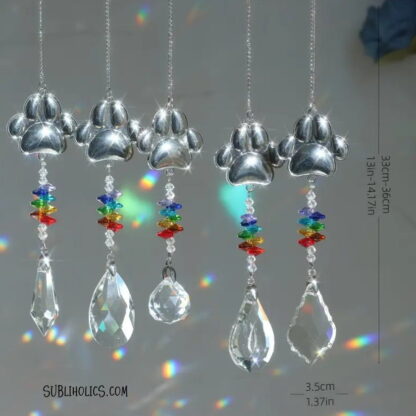 Pet Paw Suncatcher for Wind Spinners - Image 3