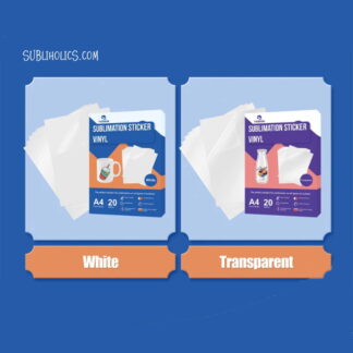 Sublimation Sticker Vinyl Paper - Clear or White