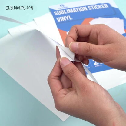 Sublimation Sticker Vinyl Paper - Clear or White - Image 3