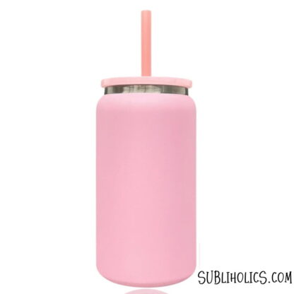 16 oz Stainless Steel Can Tumbler with Black Underlay for Laser Engraving - Image 4