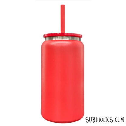 16 oz Stainless Steel Can Tumbler with Black Underlay for Laser Engraving - Image 5