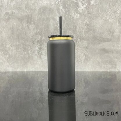 16 oz Stainless Steel Can Tumbler with Gold Underlay for Laser Engraving - Image 4