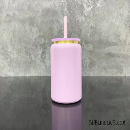 16 oz Stainless Steel Can Tumbler with Gold Underlay for Laser Engraving - Image 8