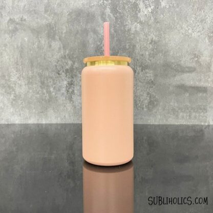 16 oz Stainless Steel Can Tumbler with Gold Underlay for Laser Engraving - Image 9
