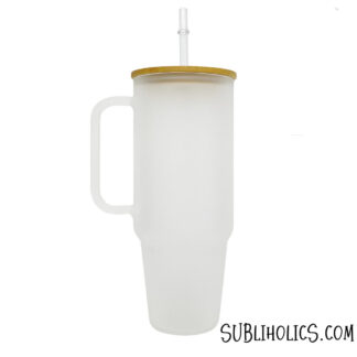 40 oz Stanley Style Tumbler - Frosted Glass for Sublimation