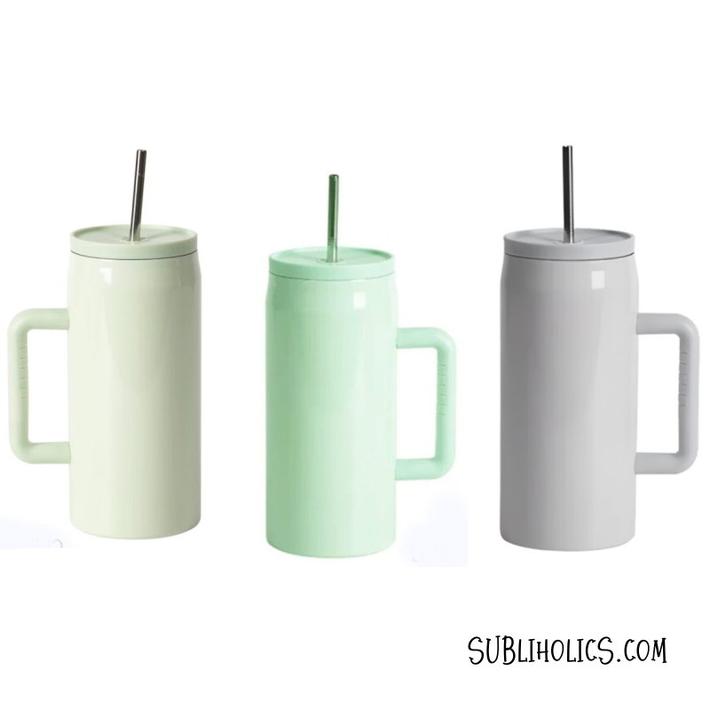 40 oz Barrel Stainless Steel Tumbler with Soft Grip Handle