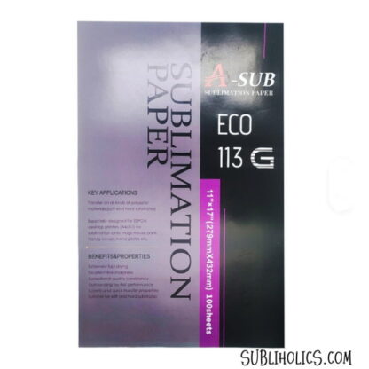 Sublimation Paper - A-Sub Brand 11x17 - Eco 113 G
