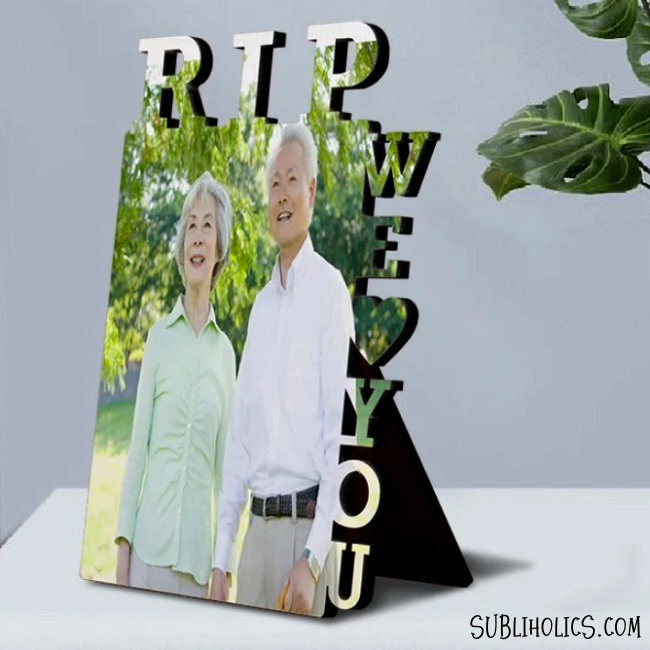 MDF Photo Sublimation Panel #10 - RIP We love You - Image 2