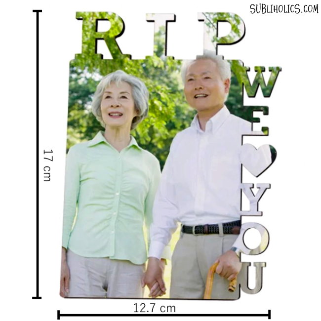 MDF Photo Sublimation Panel #10 - RIP We love You - Image 3