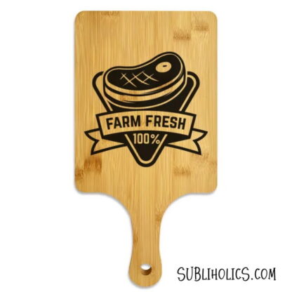 Bamboo Pizza Board for Sublimation - Image 4