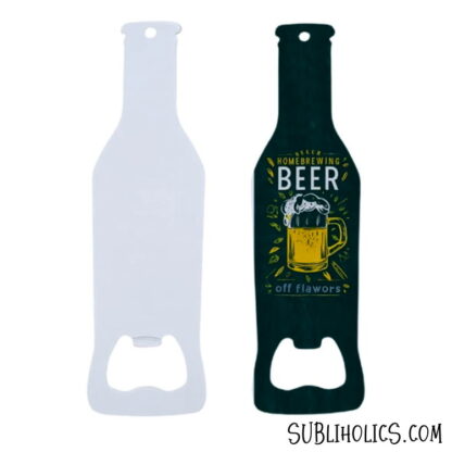 Stainless Steel Bottle Shaped Openers for Sublimation - White or Silver - Image 3