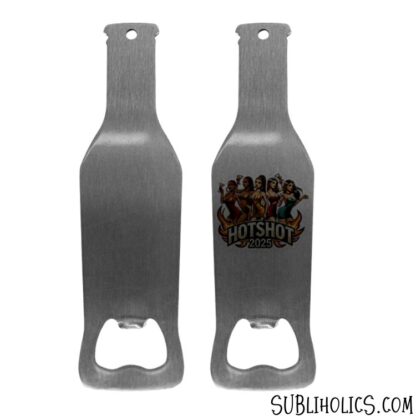 Stainless Steel Bottle Shaped Openers for Sublimation - White or Silver - Image 2