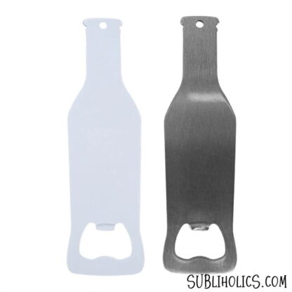 Stainless Steel Bottle Shaped Openers for Sublimation - White or Silver