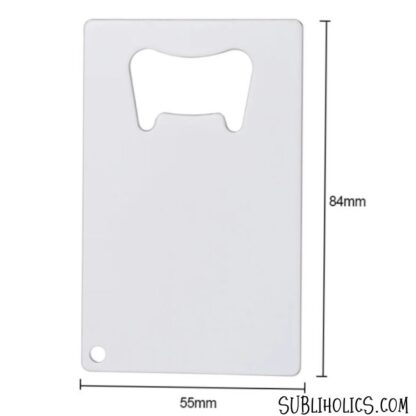 Credit Card Style Stainless Steel Bottle Opener for Sublimation - Pack of 5 - Image 2
