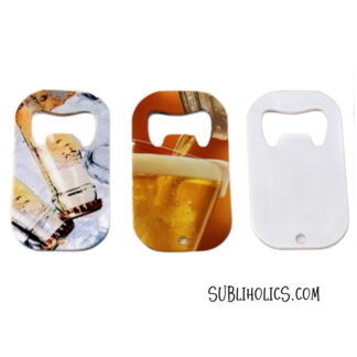 Flat Dog Tag Style Stainless Steel Bottle Opener for Sublimation - Pack of 5