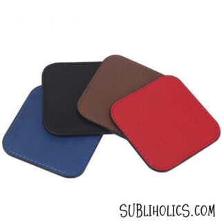 Set of 4 Leatherette Coasters for Laser Engraving
