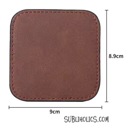 Set of 4 Leatherette Coasters for Laser Engraving - Image 3