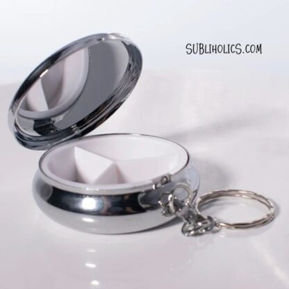 Pill Box Keychain with 3 Compartments for Sublimation - Image 2