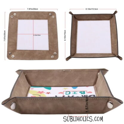 Leatherette Snap Tray for Sublimation - 6 Colours - Image 2