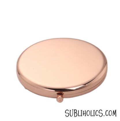Round Compact Cosmetic Metal Mirror for Laser Engraving - Image 4