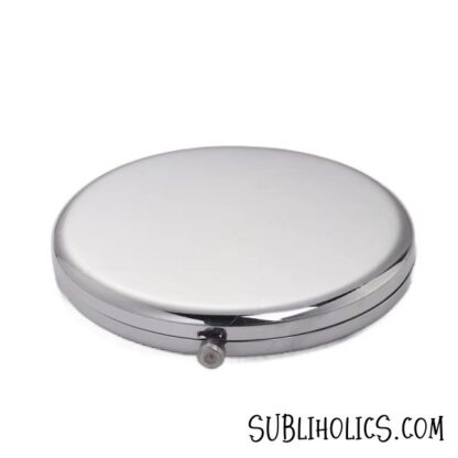 Round Compact Cosmetic Metal Mirror for Laser Engraving - Image 5