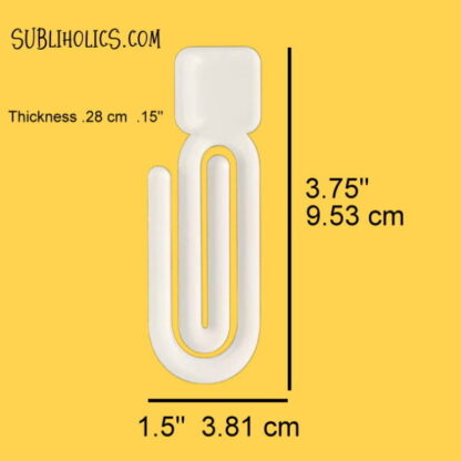 Acrylic Paper Clip Bookmarks with Top Square for Sublimation - Image 5