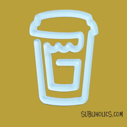 Acrylic Coffee Cup Paper Clip Bookmarks for Sublimation