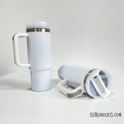 30 oz Stanley Style White Gen2 Sublimation Tumblers - Image 3