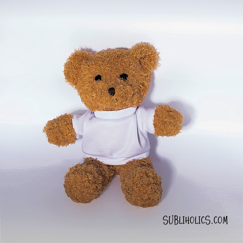 30 CM Teddy Bear wearing Sublimation T-Shirt