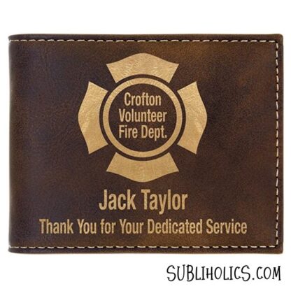 Leatherette Bifold Wallets for Laser Engraving - Image 5