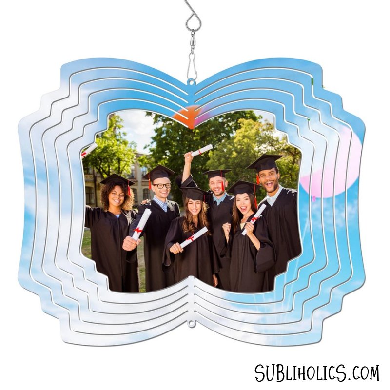 Wind Spinner Aluminum Sublimation Ornament #9 - Book - Image 4