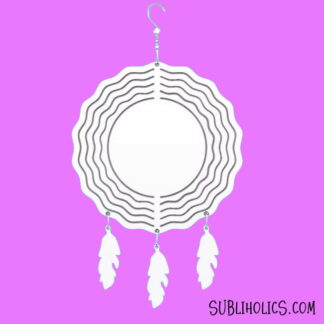 Wind Spinner Aluminum Sublimation Ornament #19 - Dreamcatcher