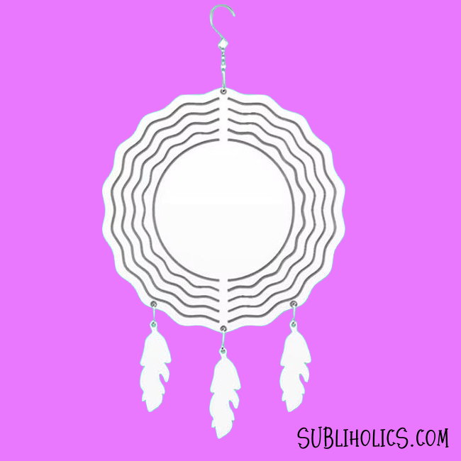 Wind Spinner Aluminum Sublimation Ornament #19 - Dreamcatcher