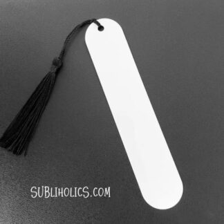 Curved Edge Rectanguler Bookmark with Tassel - Aluminum for Sublimation