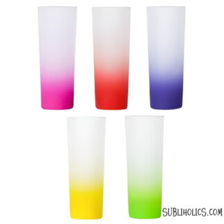 Shot Glass - 3 oz with Gradient Frost - 5 Colours