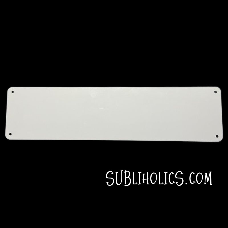 Aluminum Street Signs for Sublimation - 18" x 4" (.65 mm)