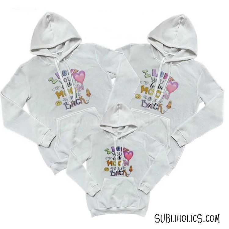 Hoodies - Grey 100% Polyester for Sublimation - Image 2