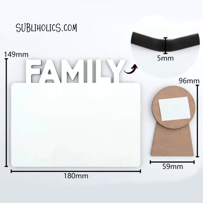MDF Photo Sublimation Panel #11 - Family - Image 3