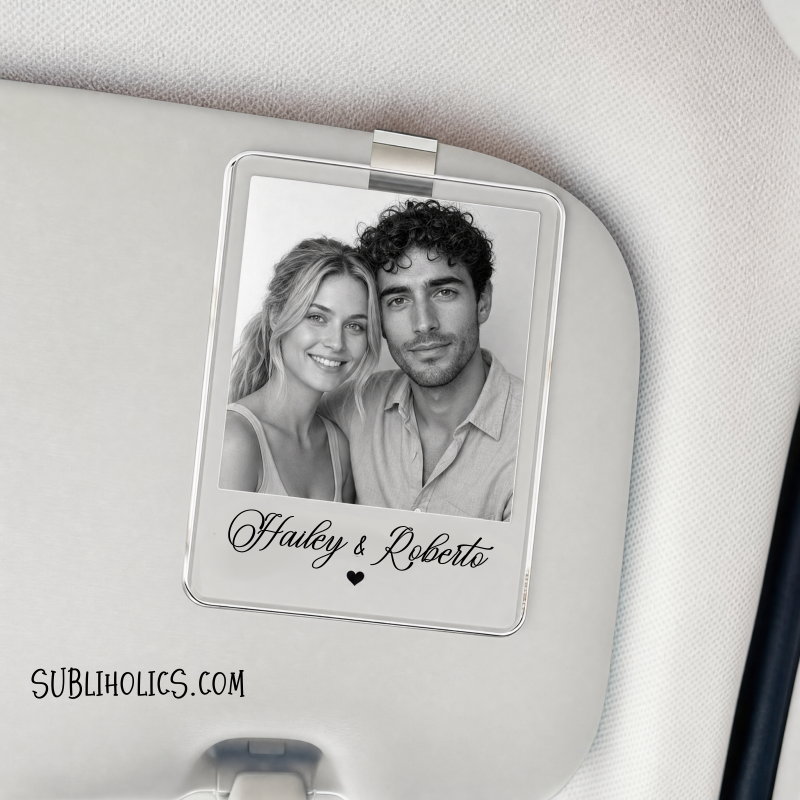 Acrylic Car Visor Clip for Sublimation - Image 2