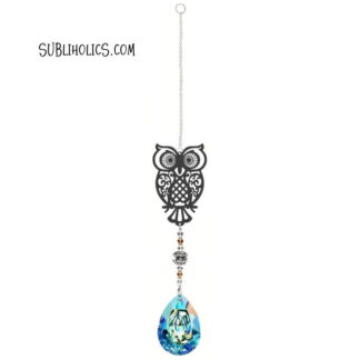 Large Owl Suncatcher for Wind Spinners